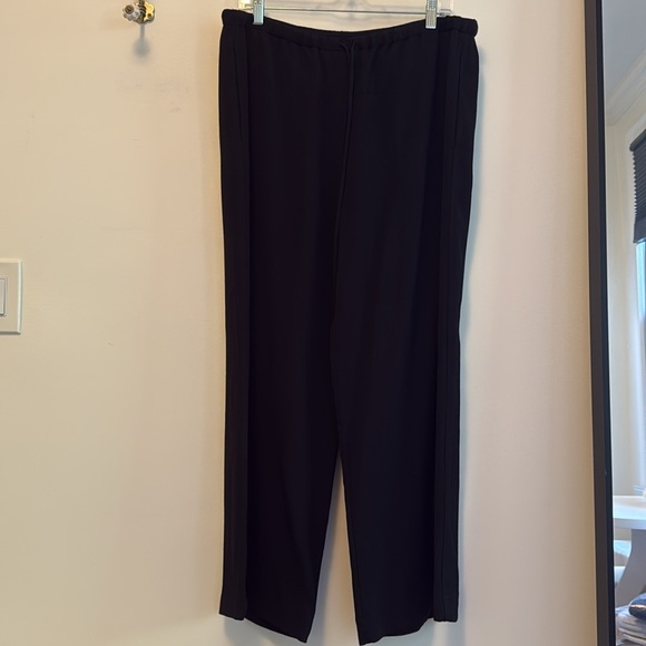 {Toteme} Woven Stripe Drawstring Trousers - Picture 6 of 9